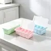 4-style caixa de tempero multi-funcional sal de plástico MSG tempero garrafa cozinha separada tempero caixa com colher e tampa atacado