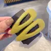Pinza de Pelo de Lana Colorida Pinza para el Pelo Pinza de Pelo Clip para Flequillo Elegante Nuevo de Otoño e Invierno Clip Lateral Accesorios de Pelo de Moda