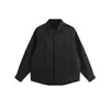 Yidao Vintage Otoño 2026 Nuevas Llegadas Japonesa Simple Color Sólido Textura Botón Decoración Holgada Manga Larga Camisa Hombre