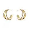 Pendientes elegantes de celebridad en línea de Corea del Sur para mujer, pendientes de aguja de plata de alta calidad y lujo ligero, nuevo diseño de anillo de moda 2024, sentido de diseño nicho