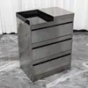 Carro de Herramientas para Salón de Belleza Gabinete de Almacenamiento Móvil con Cajones Gabinete de Herramientas para Barbería Peluquería Acero Inoxidable