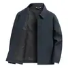 Chaqueta de Botones Leishibert Primavera y Otoño para Hombre Solapa Casual Chaqueta Abrigo para Hombre de Negocios Padre Ropa para Hombres de Mediana Edad