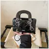 2026 Nova Bolsa Transversal de Ombro Único com Laço Nicho Vermelha Bolsa de Mão Bolsa Feminina de Luxo Leve Acolchoada com Diamantes Mulher