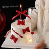 214 Decoración de pastel para San Valentín Celebrante de Internet Adornos de oso de amor Lazo de confesión de pareja Cinta de vestir