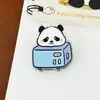 Clipes de Inserção de Panda de Desenho Animado em PP Clip de Nota Adesivo Estético de Alto Valor para Estudantes Armazenamento de Material Escolar Fofo Clipe para Papel de Prova Venda por Atacado