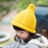 Gorra Puntiaguda de Lana INS Japonesa y Coreana para Hombres y Mujeres Gorra de Punto Cálida para Padres e Hijos Gorra de Punto de Ida y Vuelta para Niños