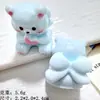 Lindo Gato con Lazo Estéreo Accesorios de Resina DIY Pegamento de Crema Llavero de Coche Hecho a Mano Colgante Pequeño Venta al Por Mayor