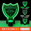 Luz LED Recargable de Barra Portavasos Iluminado Base Creativa Iluminada para Champagne KTV Soporte de Exhibición de Licores Estante Láser para Vino Portavasos