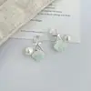 Brincos de Orelha Brilhantes de Diamante com Camada Dupla de Luxo Leve, Presilhas de Orelha Indolores de Nicho de Alta Qualidade, Design Empilhável Exquisito, Brincos Versáteis
