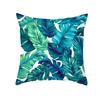 Funda de Almohada de Planta Verde Nórdica Funda de Cojín de Sofá Cuero de Durazno Almohada Estampada shopee Productos para el Hogar Transfronterizos