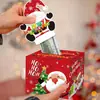 Caja de Dinero Navideña Roja, Decoración Navideña Atmosférica, Caja de Regalo con Cajón para Esconder Dinero, Regalo Creativo Festivo