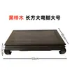 Base de Madera de Catalpa Negra Artesanía Tallada Estatua de Buda Jarrón Acuario Maceta Base Caoba Adornos de Piedra Extraños Soporte de Madera