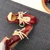 Zapatos de Entrenamiento Alemanes Retro con Estampado de Leopardo, Cordones, Suela Suave, para Aumentar la Altura, para Mujer, Novedad Otoño 2026, Versátiles, Antideslizantes, Casual, Zapatos Forrest Gump