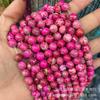 Cuentas sueltas de piedra emperador natural, accesorios de joyería para bricolaje, pulsera con cuentas de flores, collar de piedra emperador púrpura, venta al por mayor transfronteriza