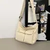 Bolso Bandolera para Mujer 2026 Estilo Literario Bolso de Hombro Juvenil Ins Gran Capacidad Bolso de Lona para Trabajo Bolso para Estudiante Universitario