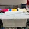 Paño de Servilleta Plegable de Algodón Puro Satinado con Borde de Color Sólido Absorbente Engrosado Todo Algodón Servilleta Cuadrada con Borde de Hotel