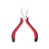 Pinzas para Extensiones de Cabello de Acero Aleado 3 Agujeros Mango Negro con Recubrimiento en Polvo Pinzas para Extensiones de Cabello de Mango Negro y Rojo 3 Agujeros Modelos Populares de Comercio Exterior Europeos y Americanos