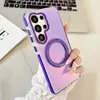 Soporte magnético 360 apto para Samsung S26 Ultra, S25 de gama alta, S24FE estilo coreano, funda para teléfono de pareja S23+