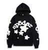 Sudadera con capucha para parejas Sp5der Cantante de Hip Hop Young Thug Estampado con el mismo alfabeto 555555