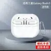 Adecuado para Samsung Galaxy Buds3/Pro Funda de Bolsa para Auriculares Bluetooth Inalámbrico Nueva Ultra Delgada Transparente de Concha Blanda