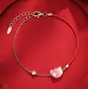 Pulsera de la suerte de tigre linda de cristal rosa año del tigre 2023 año de nacimiento del tigre pulsera de tigre de cristal rosa regalo de Año Nuevo cumpleaños