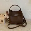 Bolsa de Mão de Textura High-End Transfronteiriça com Estilo Simples e Único, Conveniente para o Dia a Dia e Pode Ser Usada como Bolsa de Ombro ou Transversal