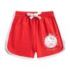 Conjunto infantil de manga curta com estampa de desenho Hello Kitty Verão 2023 novo conjunto de duas peças com shorts finos da moda para meninas