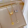 [Aço titânio corpo inteiro] cintura fina design de nicho feminino pingente simples corrente curta clavícula estilo coreano estilo frio pescoço