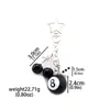 Amazon Transfronterizo Modelo Nuevo Dados de Billar No. 8 Llavero de Billar Colgante Cadena Decorativa Cadena Versátil para Bolso