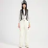 Pantalones de Snowboard de Moda para Mujer Doble Cortavientos Impermeables Cálidos Tallas Grandes Resistentes al Desgaste Pantalones de Esquí para Hombre