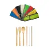 Amazon Set de Regalo de Cubiertos Portátiles Ecológicos para Exteriores Juego de Cubiertos Estilo Japonés de Bambú y Madera