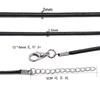 Cadena de suéter coreana de 45 cm, accesorio, cuerda de cera blanca, cadena para el cuello, colgante, cuerda tejida, joyería, collar, cuerda