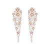 Pendientes elegantes exagerados de estilo europeo y americano, vestido elegante francés de banquete con pendientes de lujo de circonita perla de estilo cortesano