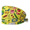 Gorra de Trabajo Transpirable de Algodón Puro, Gorro Médico tipo Cúpula, Gorro Quirúrgico, Gorra sin Visera, Turbante