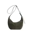 Nova Bolsa Feminina de Couro Macio Estilo Coreano Simples em Formato de Dumpling com Design Exclusivo, Tendência para o Inverno, Bolsa Transversal Casual para o Dia a Dia