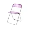 Estilo Industrial Mesa de Acero Inoxidable Mesa Redonda Pequeña Celebridad de Internet Tienda de Té con Leche Mesa y Sillas Transparentes Combinación de Conjunto Cafetería Silla Plegable