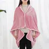 Manta tipo chal de terciopelo con leche fresca de Jielia, gruesa y cálida, ideal para el aire acondicionado y la siesta en la oficina.