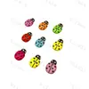 Escarabajo Coccinella septempunctata acrílico mariquita resina manualidades accesorios maceta decoración de escritorio decoración de espejo de baño