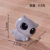 Gato bobo de desenho animado fofo oito peças adoráveis enfeites de mini gato DIY decoração de casa de bonecas acessórios de decoração para casa