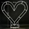 Marco de Mariposa de Hierro Forma de Corazón Arco de Luna Soporte de Tablero Kt Decoración para Hotel Boda Fiesta de Cumpleaños Adornos de Exhibición