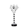 Lanterna de abóbora de Halloween Display de mesa Janela Placa de rua Lâmpada Cena Decoração Atmosfera Luminária de mesa Ornamento de madeira Adereço Luz decorativa