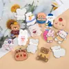 Broche infantil fofo de acrílico com emblema de urso, pingente para roupas infantis, bolsa, pin de joia pequena para meninos e meninas