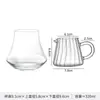 Caneca de Café de Vidro Estilo Japonês Monte Fuji Design de Caneca Tendência Estética de Nicho Caneca de Vidro Caneca de Café Sujo