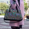Venda Direta da Fábrica Nova Bolsa de Lona Bordada Estilo Étnico Bolsa de Ombro de Mão Transversal Bolsa de Mão Feminina Bordado Dupla Face