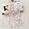 Algodón de Nube Verano Nuevo Estilo Estilo Ins Lindo Dibujos Animados Vestido Pijama de Mujer Manga Corta Holgado Casual Ropa de Casa
