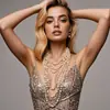 Moda Europeia e Americana Exagerada Conjunto de Colar de Pérolas Multicamadas Corrente Longa para Suéter Bijuteria Atacado 6050