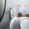 Gancho creativo de doble capa para lavabo, estante de almacenamiento para bañera montado en la pared sin perforaciones, estante de pared sin costuras para lavabo del hogar