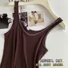 Camisola Cálida Sin Mangas Estilo Old Money Lana Maillard Seda Alta Elasticidad Corte Entallado Ligera Ropa Interior Ws557