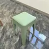 Taburete de plástico engrosado para uso doméstico, extra grueso, moderno y simple, apilable, cómodo para sentarse a largo plazo, taburete redondo alto
