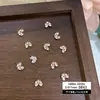 Accesorios para Uñas con Circonita Brillante, Moño, Corazón, Estrella Radiante, Flor de Cinco Pétalos, Productos Terminados Hechos a Mano, Decoraciones para Uñas con Pedrería Apilada